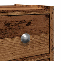 Thumbnail for Badschrank Schmal mit Rollen Altholz-Optik Holzwerkstoff