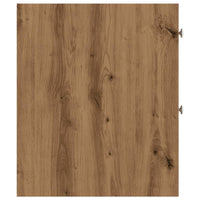 Thumbnail for Badschrank Schmal mit Rollen Artisan-Eiche Holzwerkstoff