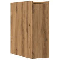 Thumbnail for Badschrank Schmal mit Rollen Artisan-Eiche Holzwerkstoff