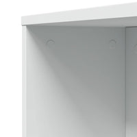 Thumbnail for Badschrank Schmal mit Rollen Weiß Holzwerkstoff