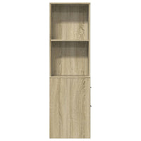 Thumbnail for Badschrank Schmal mit Rollen Sonoma-Eiche Holzwerkstoff