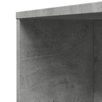 Thumbnail for Badschrank Schmal mit Rollen Betongrau Holzwerkstoff