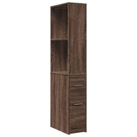 Thumbnail for Badschrank Schmal mit Rollen Eichen-Optik Holzwerkstoff