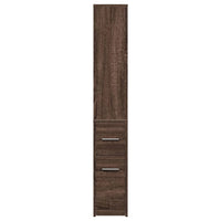 Thumbnail for Badschrank Schmal mit Rollen Eichen-Optik Holzwerkstoff