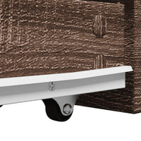 Thumbnail for Badschrank Schmal mit Rollen Eichen-Optik Holzwerkstoff