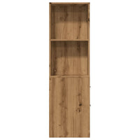 Thumbnail for Badschrank Schmal mit Rollen Artisan-Eiche Holzwerkstoff