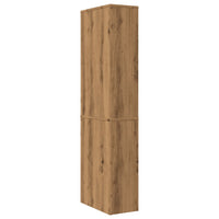 Thumbnail for Badschrank Schmal mit Rollen Artisan-Eiche Holzwerkstoff