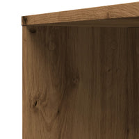 Thumbnail for Badschrank Schmal mit Rollen Artisan-Eiche Holzwerkstoff