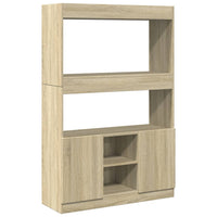 Thumbnail for Highboard Sonoma-Eiche 92x33x140 cm Holzwerkstoff