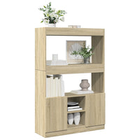 Thumbnail for Highboard Sonoma-Eiche 92x33x140 cm Holzwerkstoff