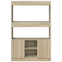 Thumbnail for Highboard Sonoma-Eiche 92x33x140 cm Holzwerkstoff