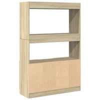 Thumbnail for Highboard Sonoma-Eiche 92x33x140 cm Holzwerkstoff