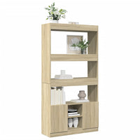 Thumbnail for Highboard Sonoma-Eiche 92x33x180 cm Holzwerkstoff