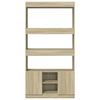 Thumbnail for Highboard Sonoma-Eiche 92x33x180 cm Holzwerkstoff