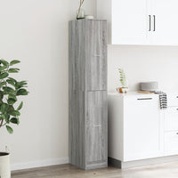 Thumbnail for Apothekerschrank Grau Sonoma 30x41x174,5 cm Holzwerkstoff