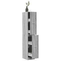 Thumbnail for Apothekerschrank Grau Sonoma 30x41x174,5 cm Holzwerkstoff