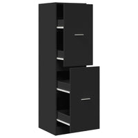 Thumbnail for Apothekerschrank Schwarz 40x41x144,5 cm Holzwerkstoff