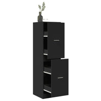 Thumbnail for Apothekerschrank Schwarz 40x41x144,5 cm Holzwerkstoff