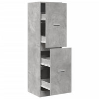Thumbnail for Apothekerschrank Betongrau 40x41x144,5 cm Holzwerkstoff