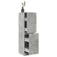 Thumbnail for Apothekerschrank Betongrau 40x41x144,5 cm Holzwerkstoff