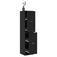 Thumbnail for Apothekerschrank Schwarz 40x41x174,5 cm Holzwerkstoff