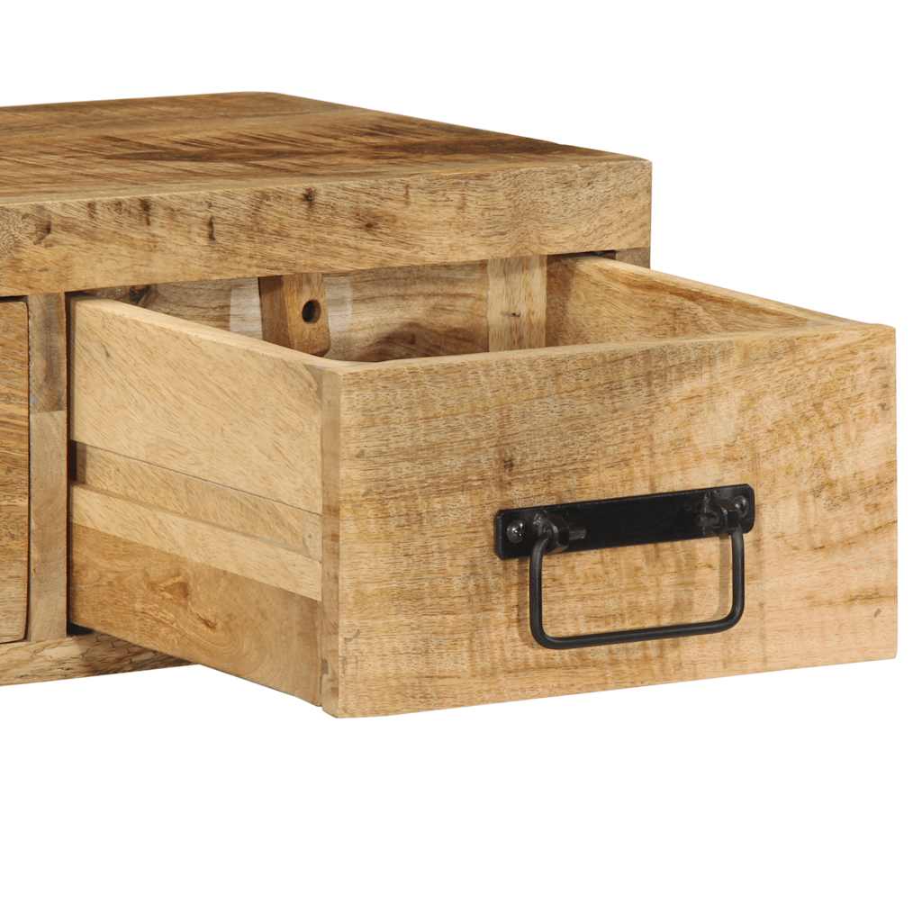 TV-Wandschrank 60x30x19 cm Raues Mangoholz