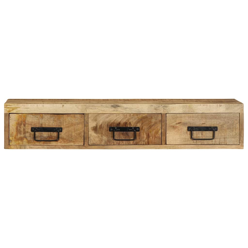 TV-Wandschrank 100x30x19 cm Raues Mangoholz