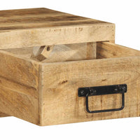 Thumbnail for TV-Wandschrank 100x30x19 cm Raues Mangoholz