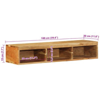 Thumbnail for TV-Wandschrank 100x30x19 cm Massivholz Akazie