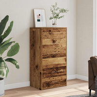 Thumbnail for Sideboard mit 6 Schubladen Altholz-Optik 50x34x96 cm