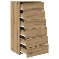 Thumbnail for Sideboard mit 6 Schubladen Artisan-Eiche 50x34x96 cm