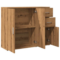 Thumbnail for Sideboard Artisan-Eiche 91x29,5x75 cm Holzwerkstoff