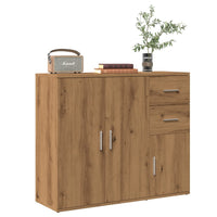 Thumbnail for Sideboard Artisan-Eiche 91x29,5x75 cm Holzwerkstoff