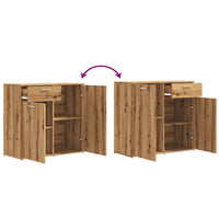 Thumbnail for Sideboard Artisan-Eiche 80x36x75 cm Holzwerkstoff