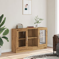 Thumbnail for Sideboard Artisan-Eiche 120x30,5x70 cm Holzwerkstoff