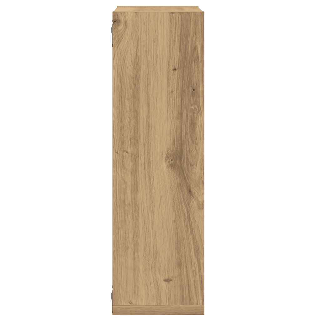 Wandregale 2 Stk. Artisan-Eiche 50x15x50 Holzwerkstoff