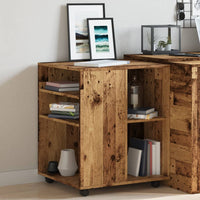 Thumbnail for Rollschrank Altholz-Optik 60x53x72 cm Holzwerkstoff