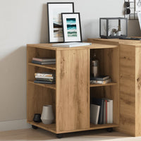 Thumbnail for Rollschrank Artisan-Eiche 60x53x72 cm Holzwerkstoff