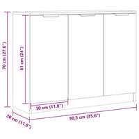 Thumbnail for Sideboard Altholz-Optik 90,5x30x70 cm Holzwerkstoff