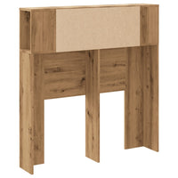 Thumbnail for Kopfteil mit Ablagen Artisan-Eiche 100x19x104,5cm Holzwerkstoff