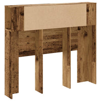 Thumbnail for Kopfteil mit Ablagen Altholz-Optik 120x19x104,5cm Holzwerkstoff