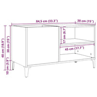 Thumbnail for Plattenschrank Altholz-Optik 84,5x38x48 cm Holzwerkstoff