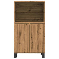 Thumbnail for Highboard Artisan-Eiche 60x36x110 cm Holzwerkstoff