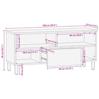Thumbnail for TV-Schrank Schwarz 100x33x46 cm Holzwerkstoff
