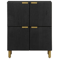 Thumbnail for Sideboard Schwarz 60x33x75 cm Holzwerkstoff