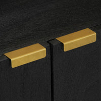 Thumbnail for Sideboard Schwarz 60x33x75 cm Holzwerkstoff