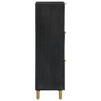 Thumbnail for Highboard Schwarz 40x33x110 cm Holzwerkstoff