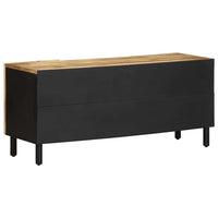 Thumbnail for TV-Schrank Schwarz 105x33,5x46 cm Raues Mangoholz