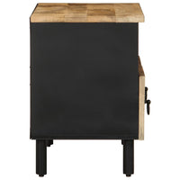 Thumbnail for TV-Schrank Schwarz 70x33,5x46 cm Raues Mangoholz