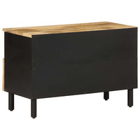 Thumbnail for TV-Schrank Schwarz 70x33,5x46 cm Raues Mangoholz